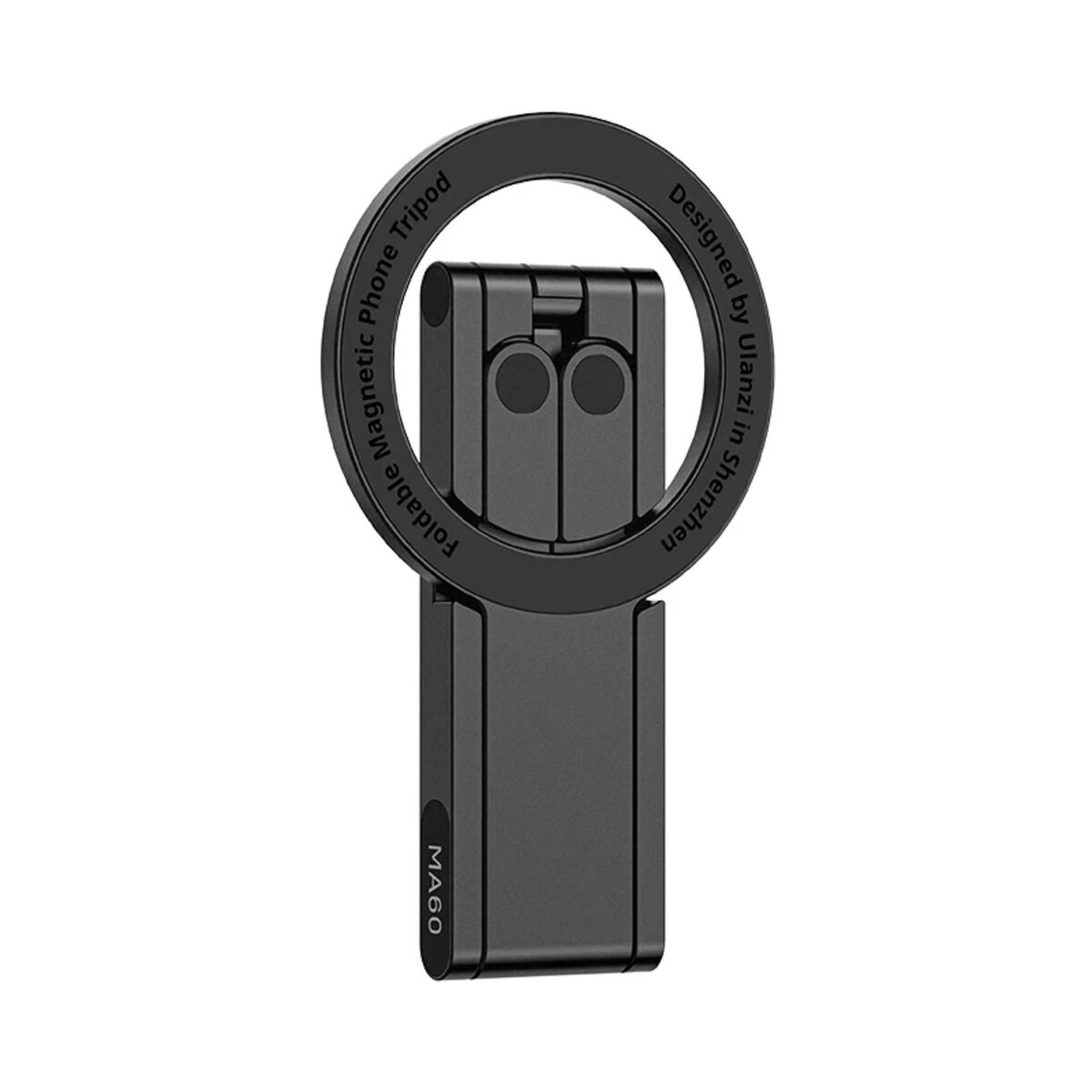 Тримач для телефону Ulanzi Vijim Ulanzi MA60 Foldable Magnetic Phone Tripod(Black) на малюнкі №1