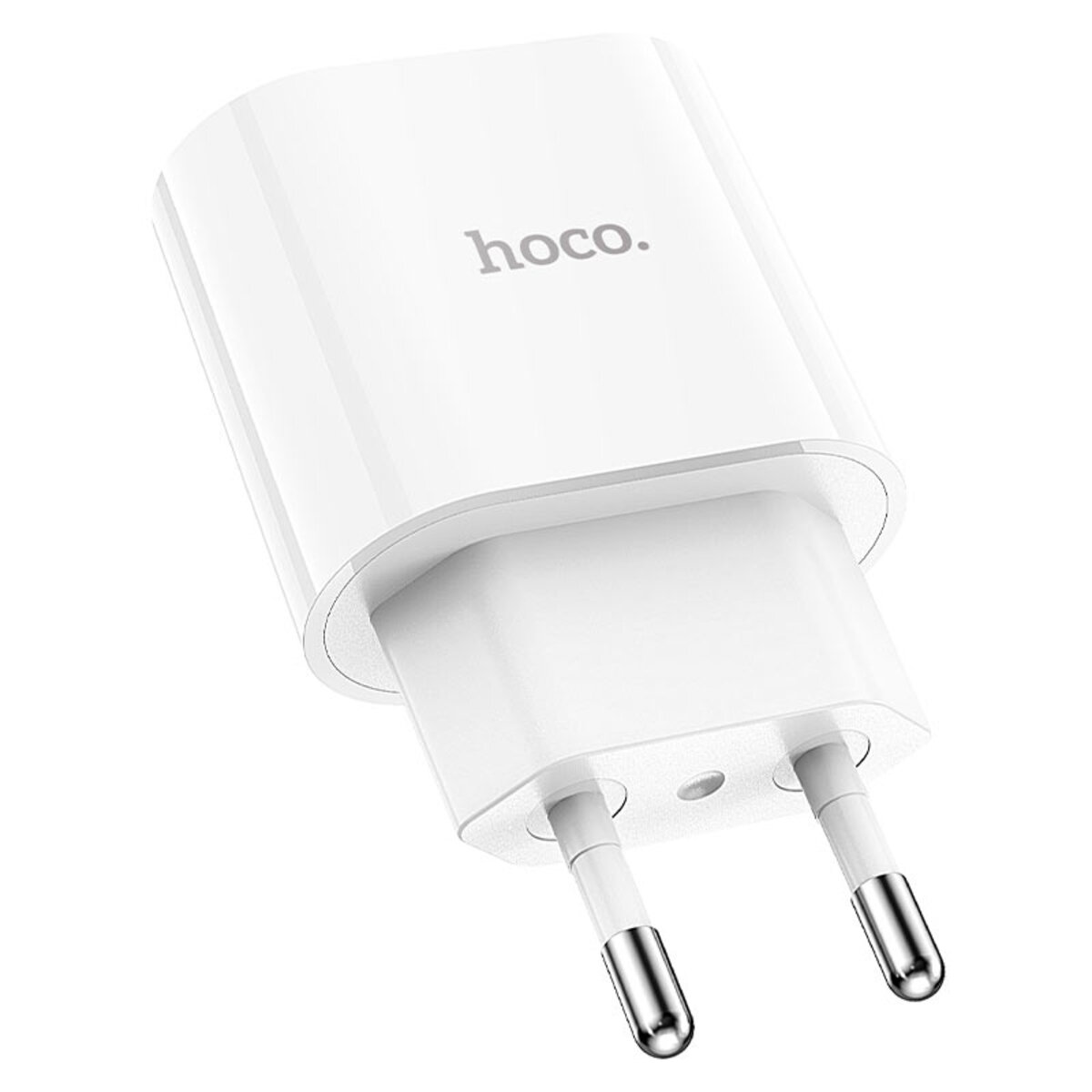 Мережевий зарядний пристрій з кабелем HOCO C94A Metro single port PD20W charger White на малюнкі №4
