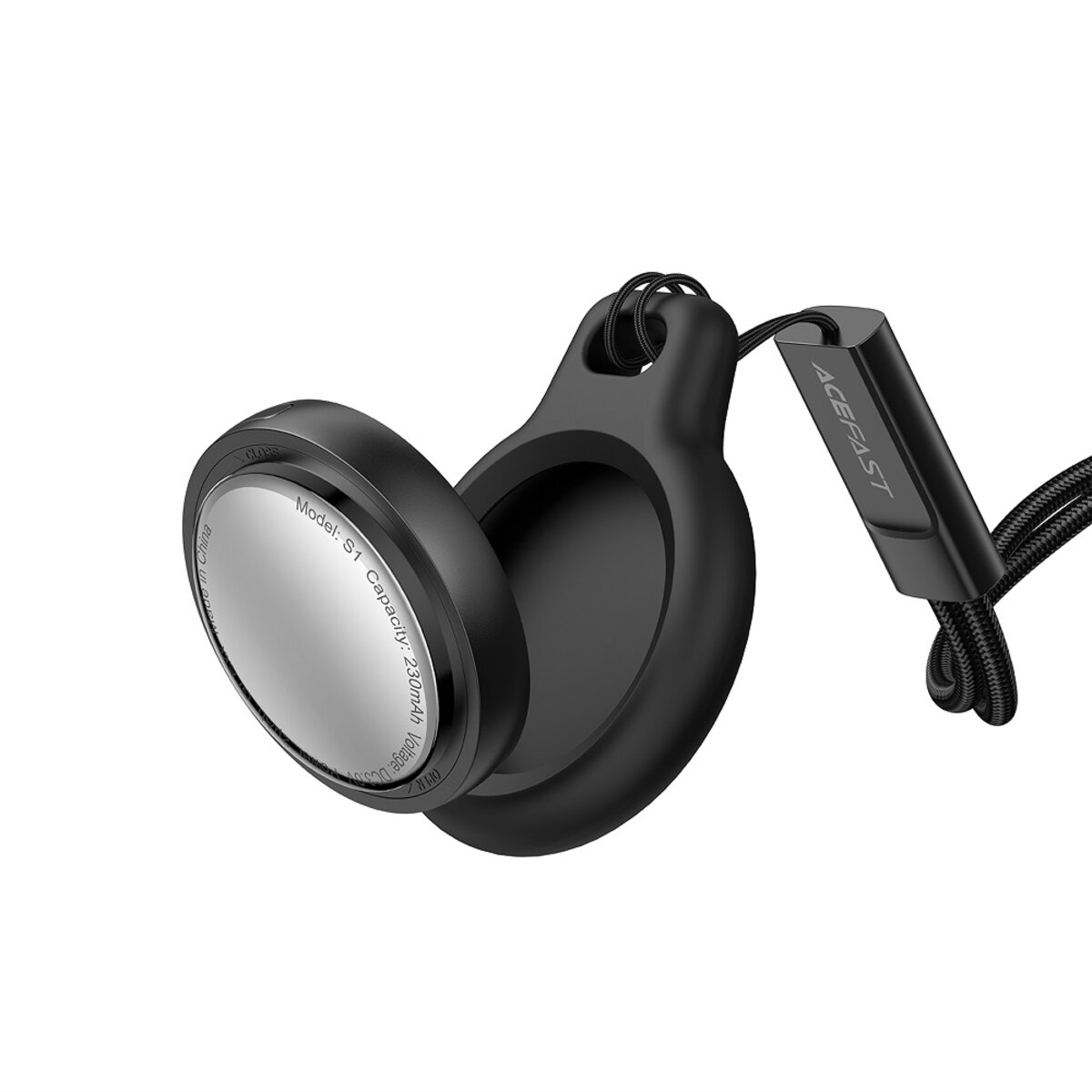 Трекер ACEFAST S1 button type positioning device single Black на малюнкі №6