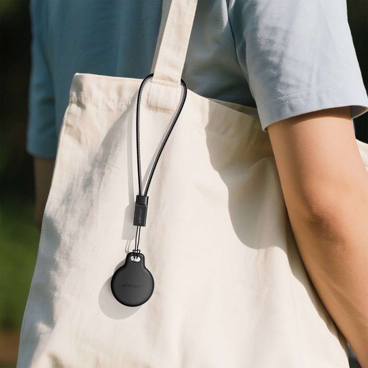 Трекер ACEFAST S1 button type positioning device single Black на малюнкі №8