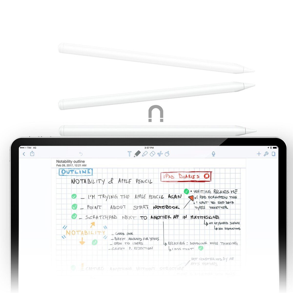 Стилус Acefast V1 universal capacitive pen White на малюнкі №6