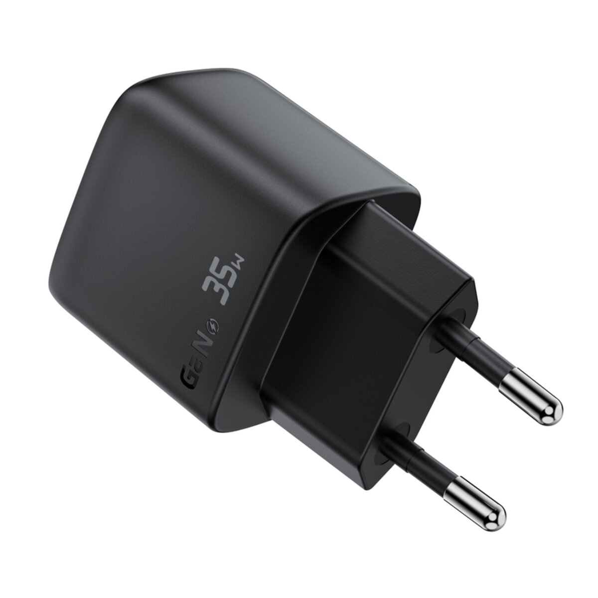 Мережевий зарядний пристрій ACEFAST A116 PD35W GaN charger (USB-A+USB-C) with digital display Black на малюнкі №5