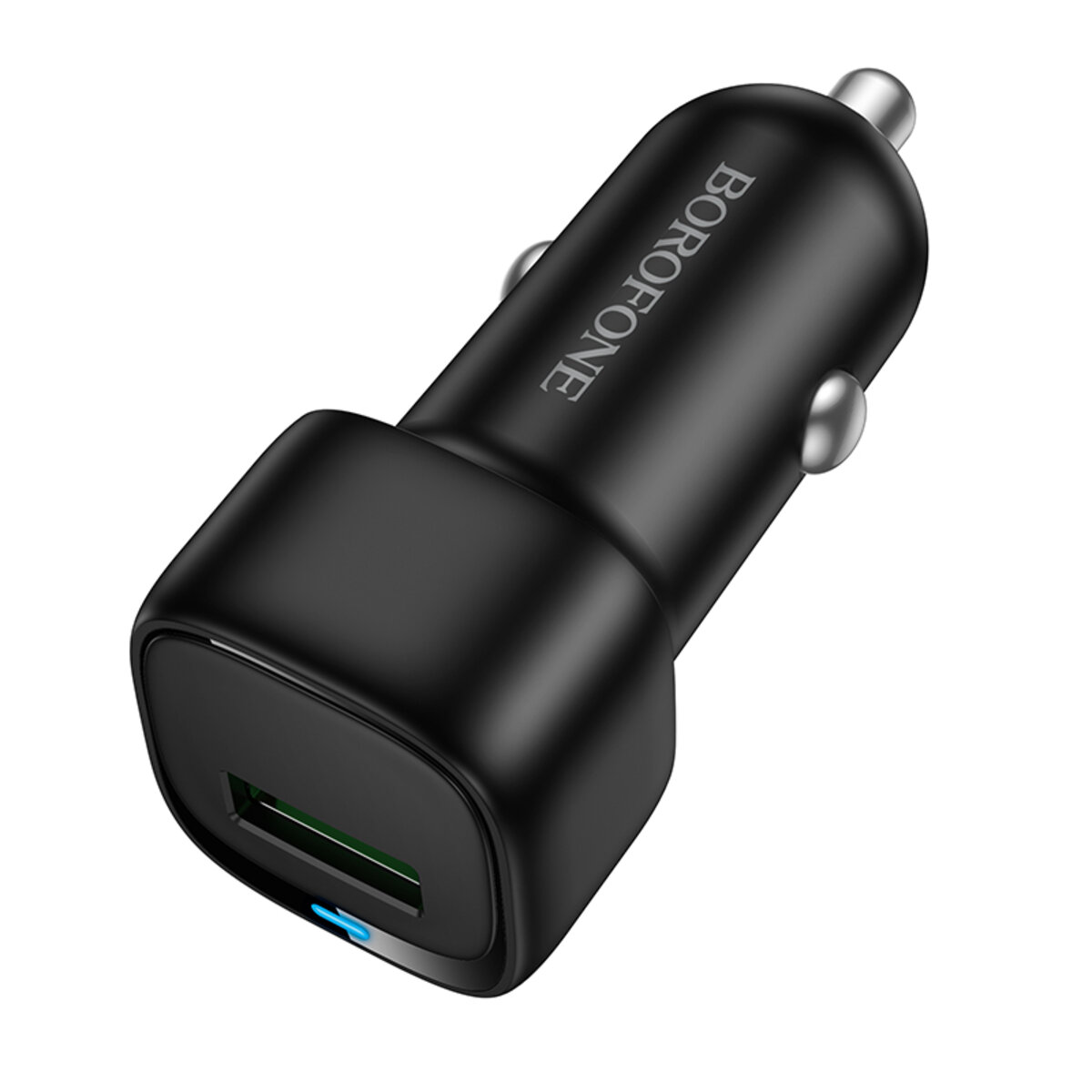 Автомобільний зарядний пристрій BOROFONE BZ34 Cloud single port QC3.0 car charger Black на малюнкі №3