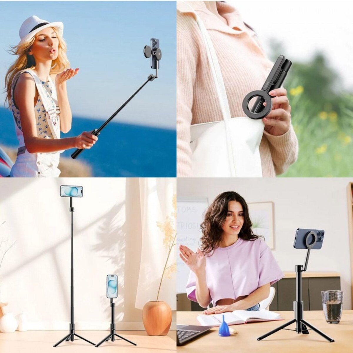 Селфі-монопод Ulanzi MG-003 Magnetic Selfie Stick Pro Black на малюнкі №5