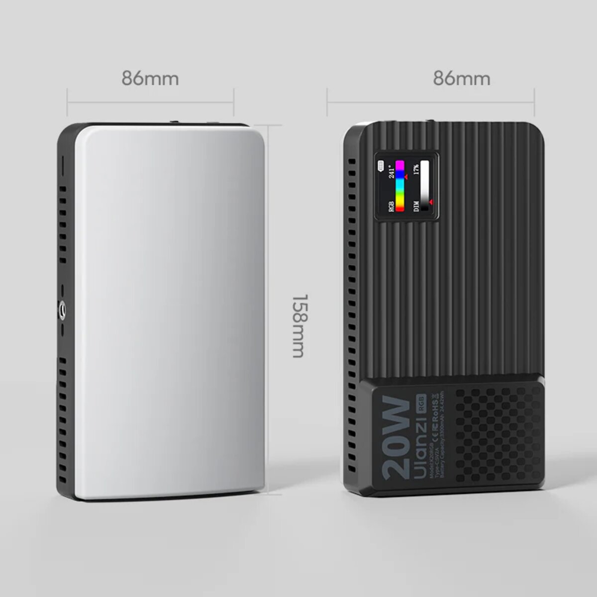 Накамерне світло Ulanzi K20 RGB 20W  Panel light на малюнкі №3