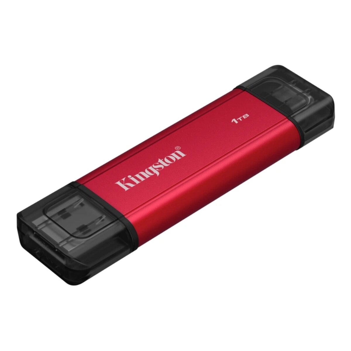 Портативний SSD Kingston Dual USB-A/C 1TB Dual Portable 1050MB/s USB 3.2 Gen 2 Red/Black на малюнкі №4