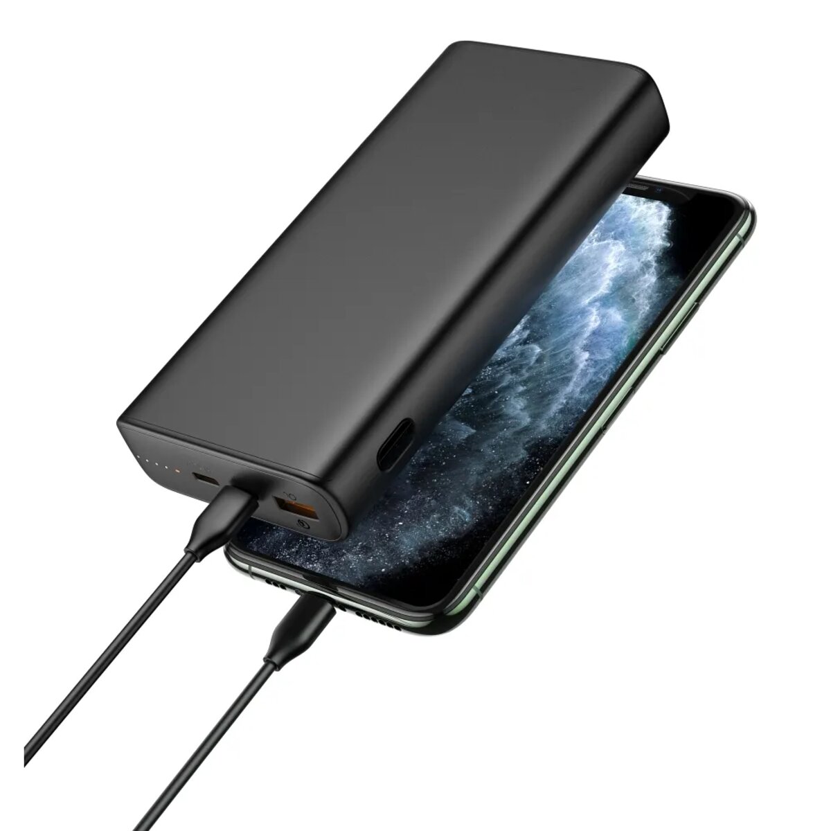 Зовнішній акумулятор VEGER 20000 mAh PD QC3.0 5A 100W T100 (W2032C-100) black на малюнкі №8