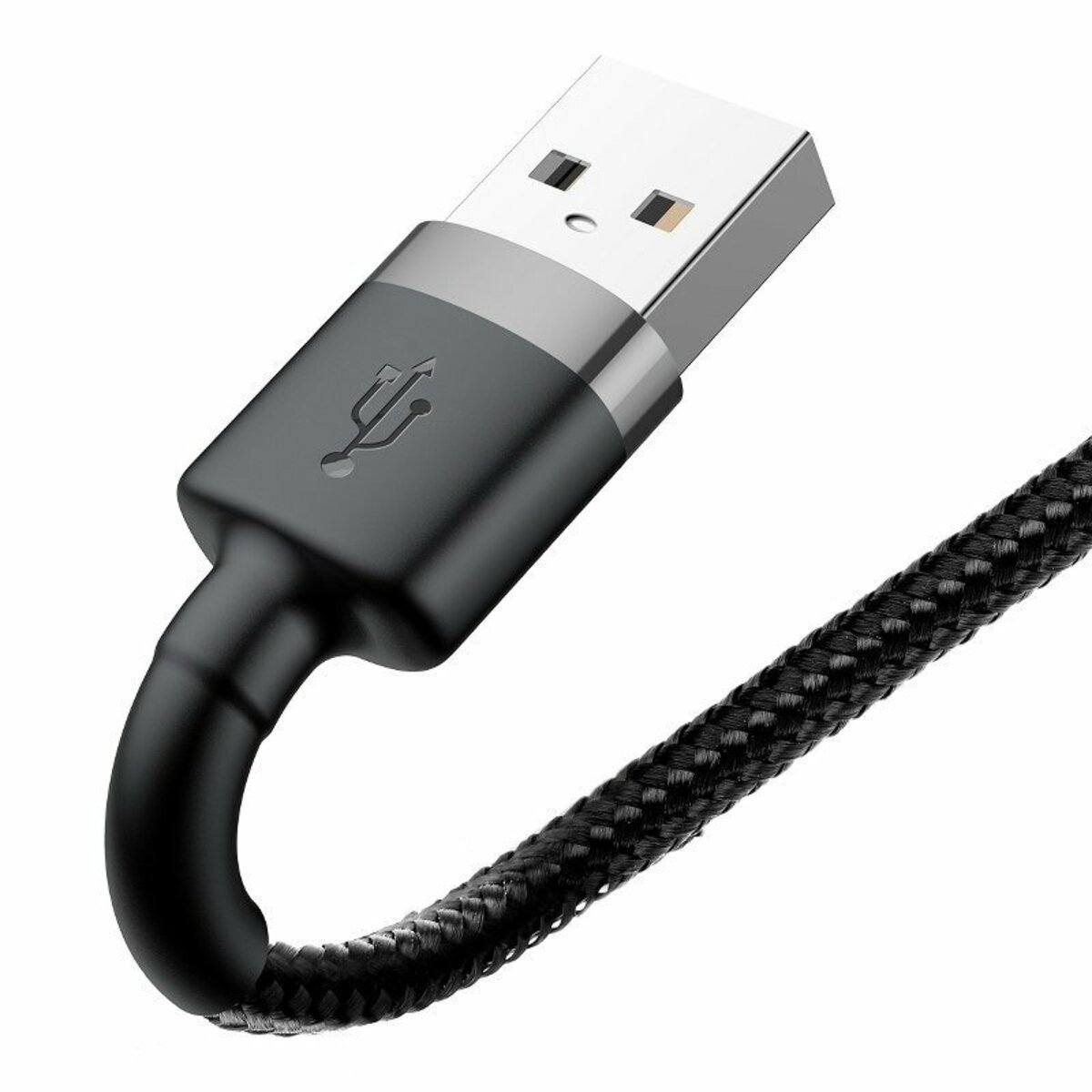 Кабель Baseus Cafule Cable USB For iP 2A 3m Gray+Black Фотографія №5 Кабель Baseus Cafule Cable USB For iP 2A 3m Gray+Black на малюнкі №5