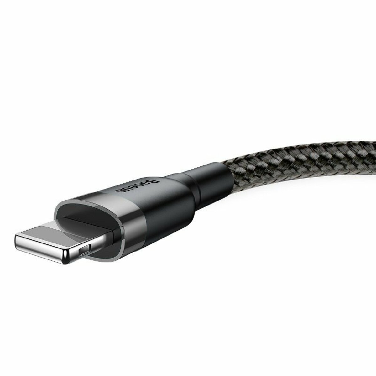 Кабель Baseus Cafule Cable USB For iP 2A 3m Gray+Black Фотографія №4 Кабель Baseus Cafule Cable USB For iP 2A 3m Gray+Black на малюнкі №4