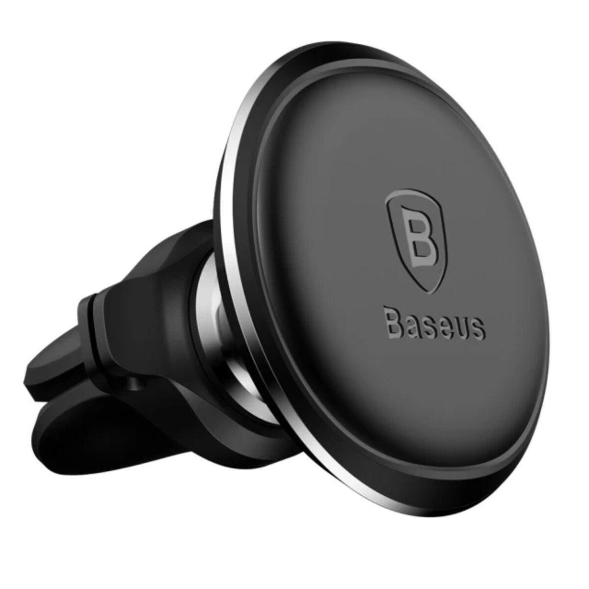 Автотримач для телефона Baseus Magnetic Air Vent Car Mount Holder with cable clip Black на картинке №3