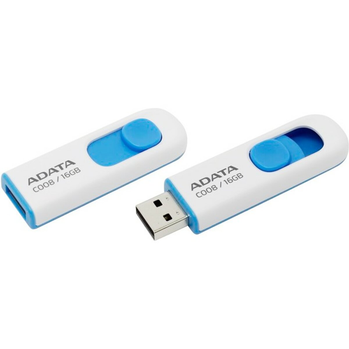 Flash A-DATA USB 2.0 C008 16Gb White/Blue (AC008-16G-RWE) Фотография №3 Flash A-DATA USB 2.0 C008 16Gb White/Blue (AC008-16G-RWE) смотреть фото №3