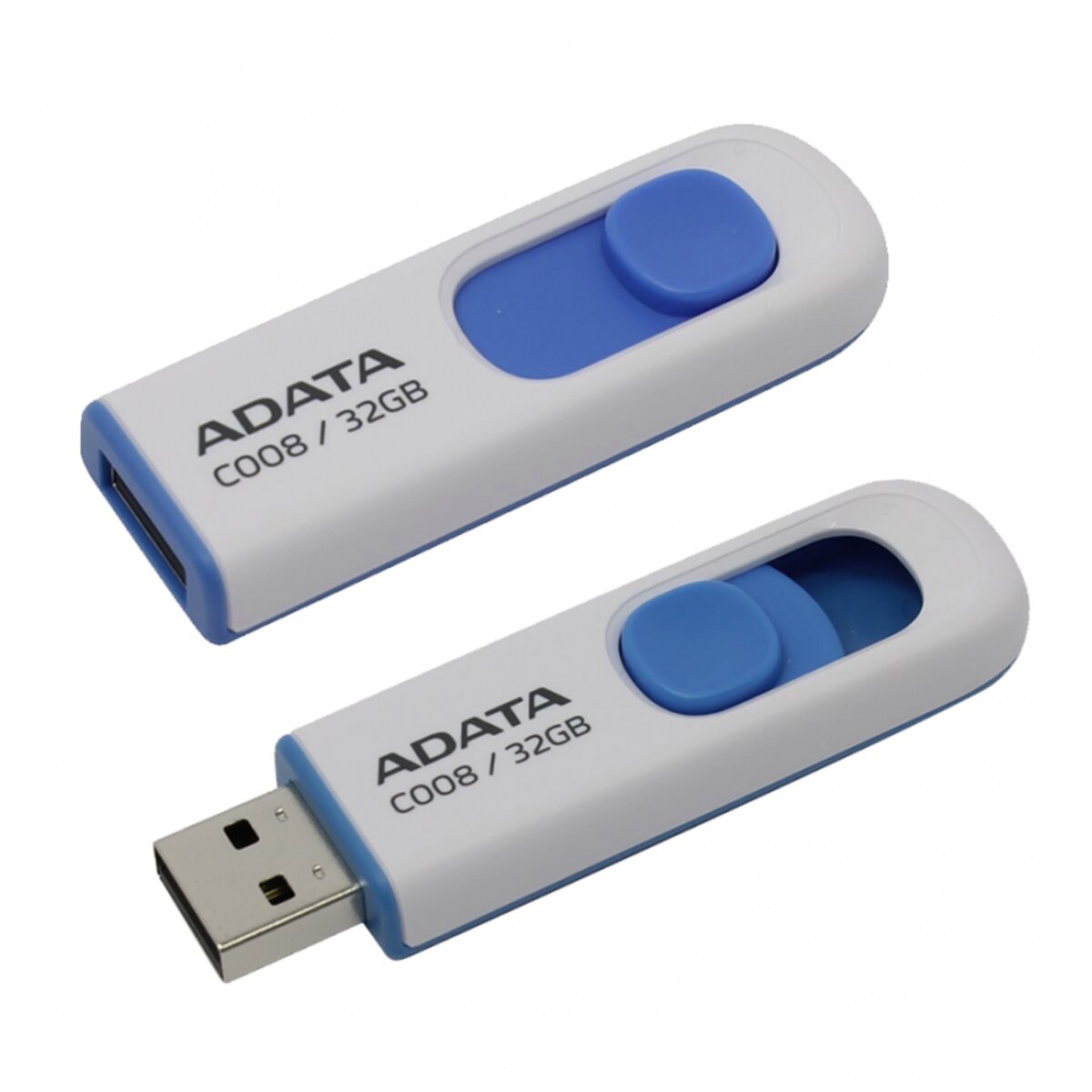 Flash A-DATA USB 2.0 C008 32Gb White/Blue (AC008-32G-RWE) Фотография №1 Flash A-DATA USB 2.0 C008 32Gb White/Blue (AC008-32G-RWE) смотреть фото №1