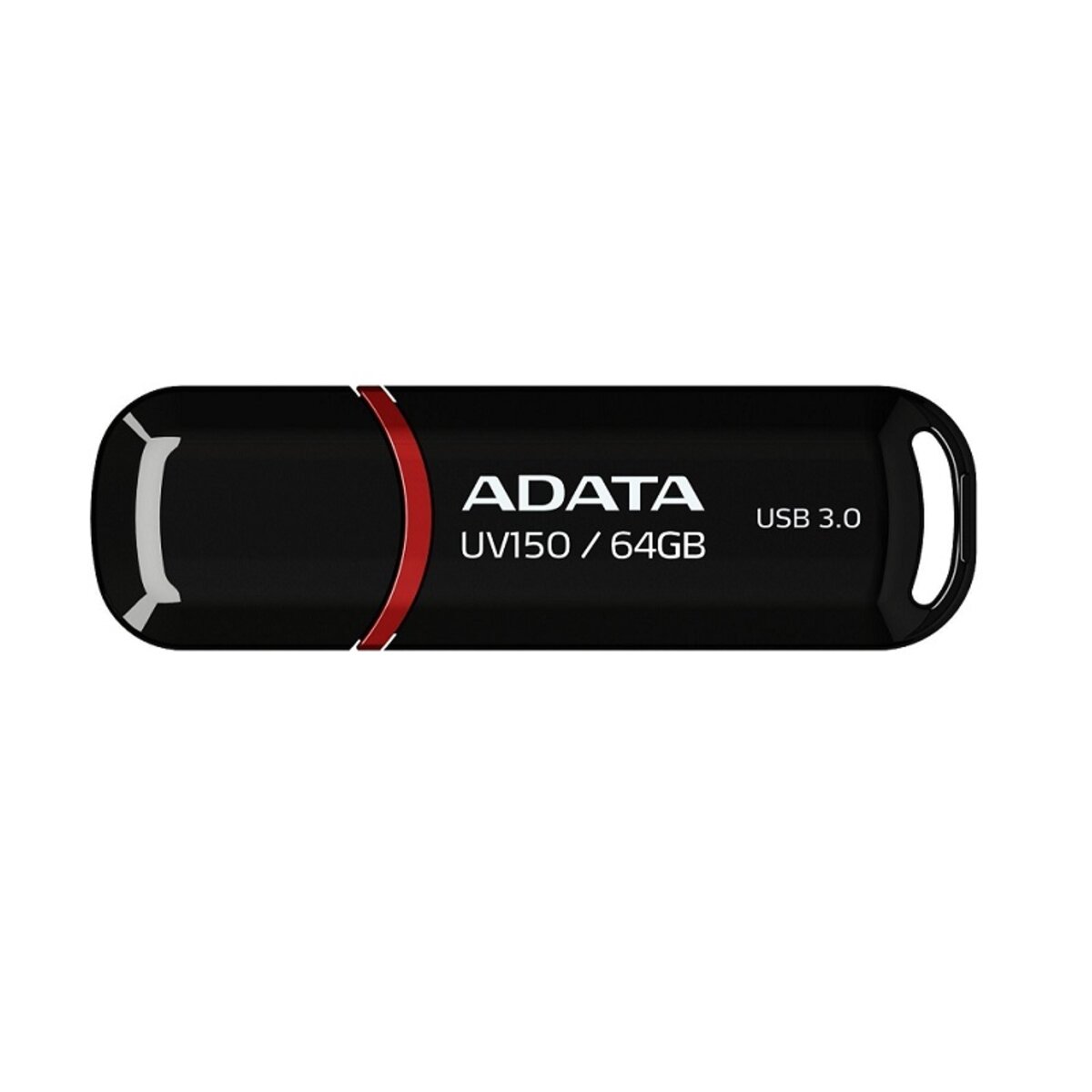 Флеш-накопичувач A-DATA USB 3.2 AUV 150 64Gb Black (AUV150-64G-RBK) на картинке №1