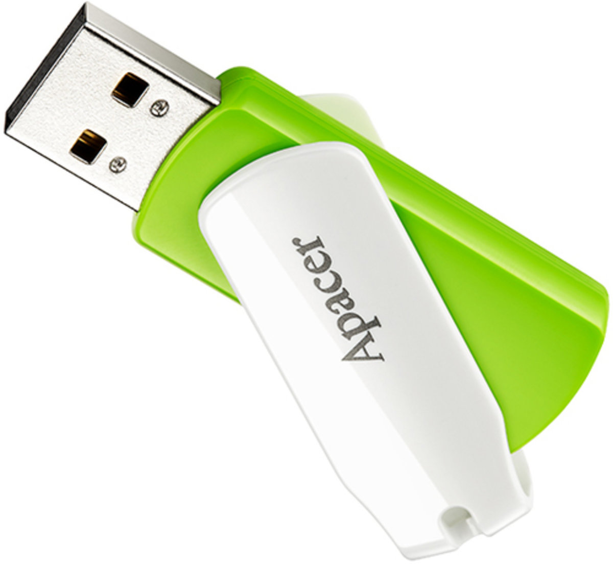 Флеш-накопичувач Apacer USB 2.0 AH335 64Gb green (AP64GAH335G-1) на картинке №2