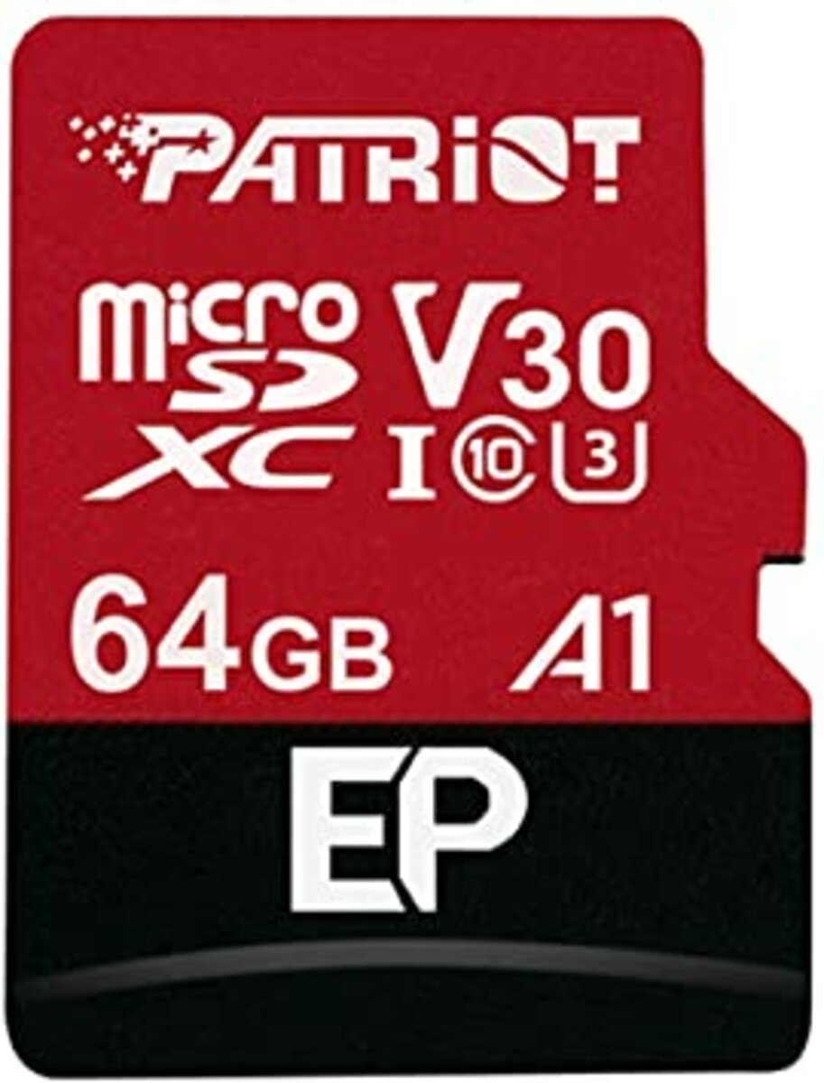 microSDXC (UHS-1 U3) Patriot EP Series 64Gb class 10 V30 (R-100MB/s, W-80MB/s) (adapter SD) (PEF64GEP31MCX) Фотография №1 microSDXC (UHS-1 U3) Patriot EP Series 64Gb class 10 V30 (R-100MB/s, W-80MB/s) (adapter SD) (PEF64GEP31MCX) смотреть фото №1